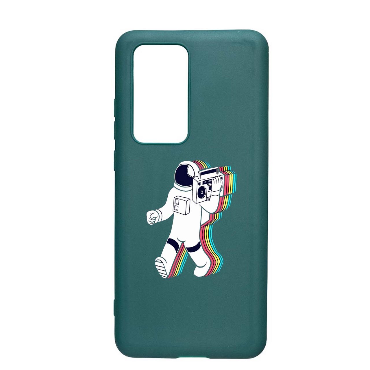 Husa Silicon Walk On Moon Compatibila Cu Samsung Galaxy S21, rezistenta la uzura, anti-alunecare, Forest Green, FG467