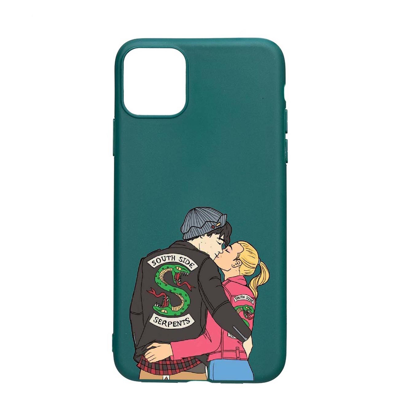 Husa Silicon Riverdale South Side Serpents, Movie, compatibila cu Samsung Galaxy A42 5G / Galaxy A42 4G, rezistenta la uzura, anti-alunecare, Forest Green, FG618