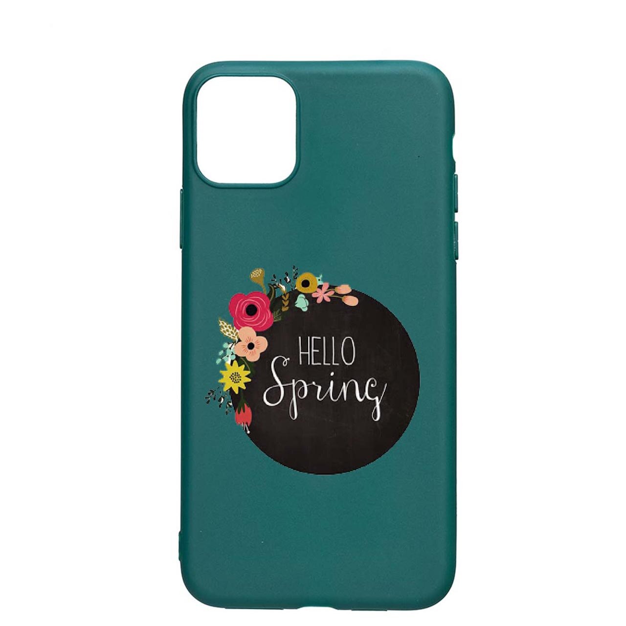 Husa Silicon Hello Spring, compatibila cu Samsung Galaxy A42 5G / Galaxy A42 4G, rezistenta la uzura, anti-alunecare, Forest Green, FG684