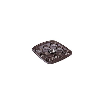 Tava pentru Cuptor Pizza Mini Pyrex Asimetria otel galvanizat 9 Compartimente 16 x 16 cm Tava pentru Cuptor Pizza Mini Pyrex Asimetria otel galvanizat 9 Compartimente 16 x 16 cm