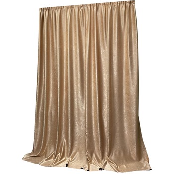 Set draperie black-out Bright Beige cu bride de prindere si cu rejansa 2x140x245cm by Liz Line - DP182 Set draperie black-out Bright Beige cu bride de prindere si cu rejansa 2x140x245cm by Liz Line - DP182