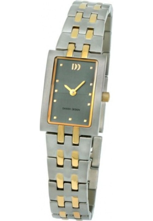 Női karóra Danish Design IV65Q795, Analóg, Rozsdamentes acél, 3 ATM, Ezüst/Arany