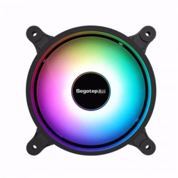 Компютърен вентилатор Segotep GX-12S, 120 x 120 x 25 мм, RGB подсветка