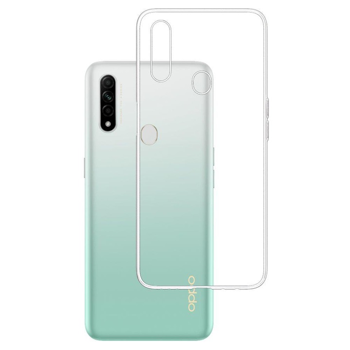 Husa compatibila cu Oppo A31 model Mat, Silicon, Antisoc, TPU, Viceversa Transparent