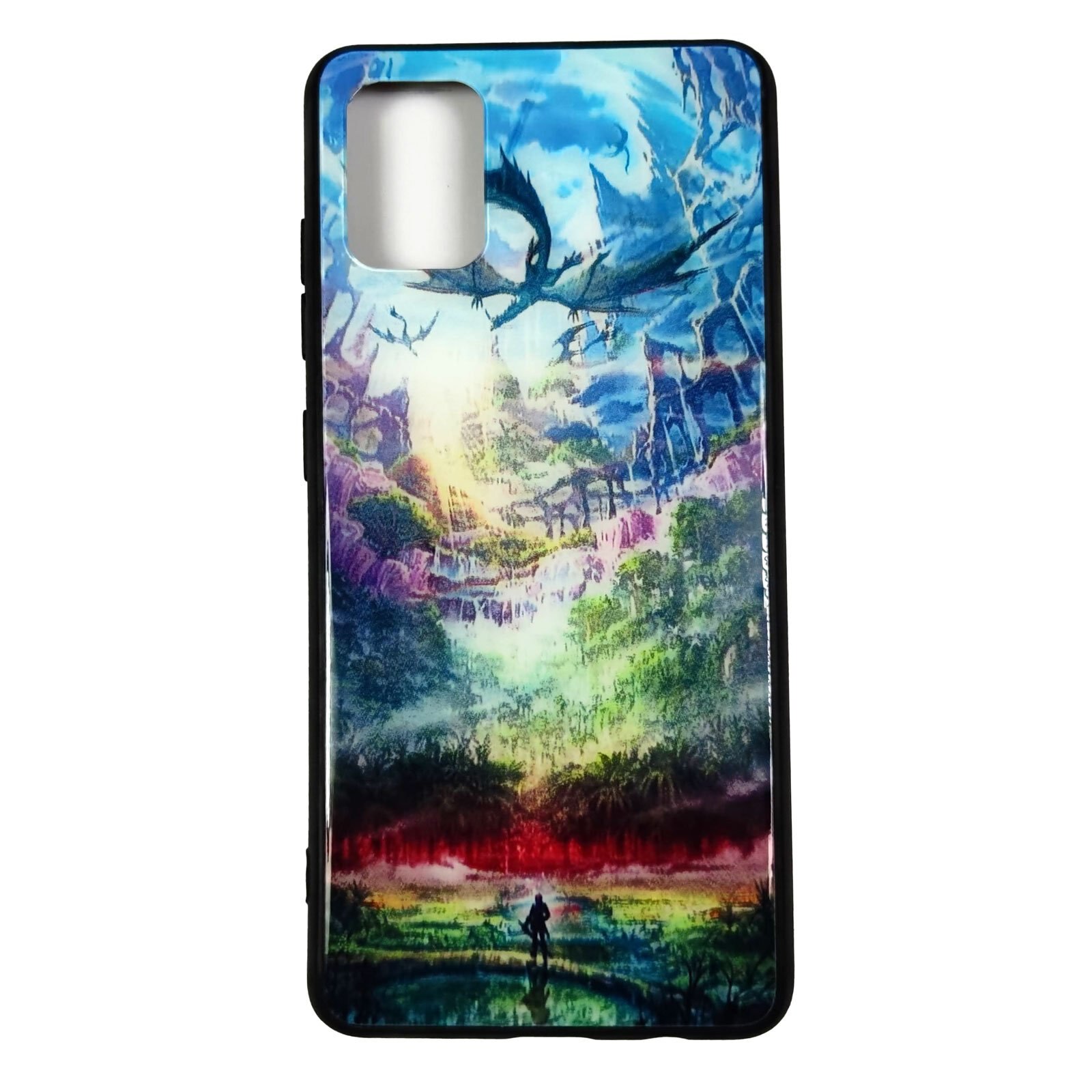 Husa compatibila cu Samsung Galaxy A51 model Glass Wonderland, Silicon, Antisoc, TPU, Viceversa