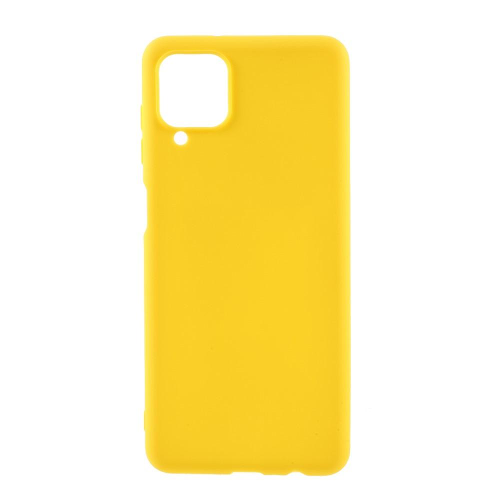 Husa compatibila cu Samsung Galaxy A12 model Mat, Silicon, Antisoc, TPU, Viceversa Galben