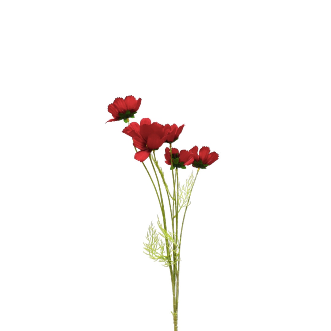 Planta artificiala cu 8 fire, Naimeed D3118, culoare Rosu, 85 x 20 cm