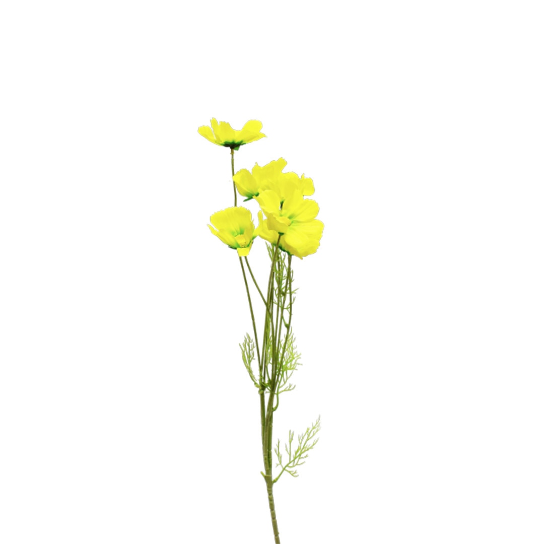 Planta artificiala cu 8 fire, Naimeed D3118, culoare Galben, 85 x 20 cm