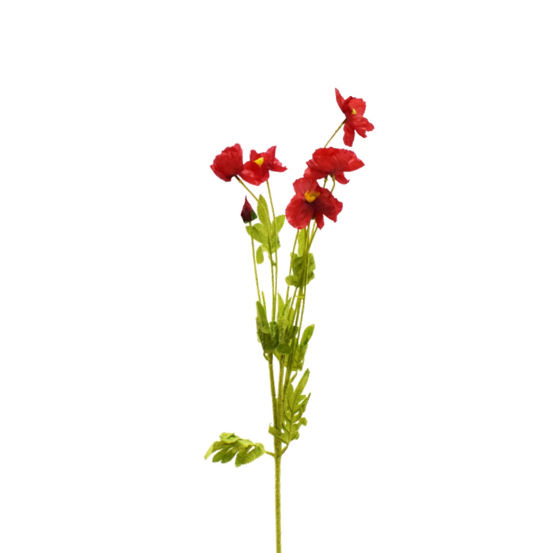 Planta artificiala cu 8 fire, Naimeed D3119, culoare Rosu, 87 x 11 cm