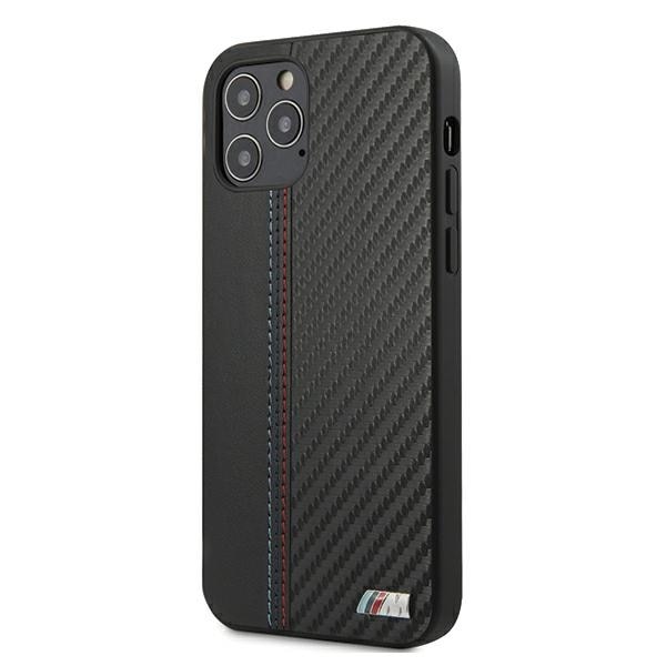 Husa pentru iPhone 12 Pro Max BMW M Collection carbon stripe neagra