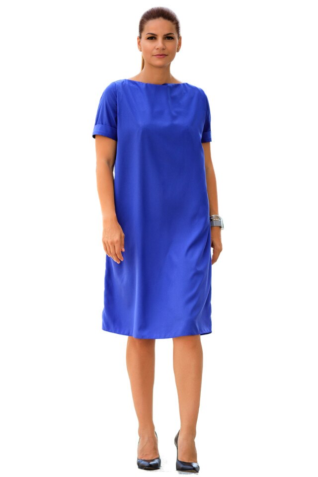 Rochie office dreapta, Giorgal, Aspa, din bumbac