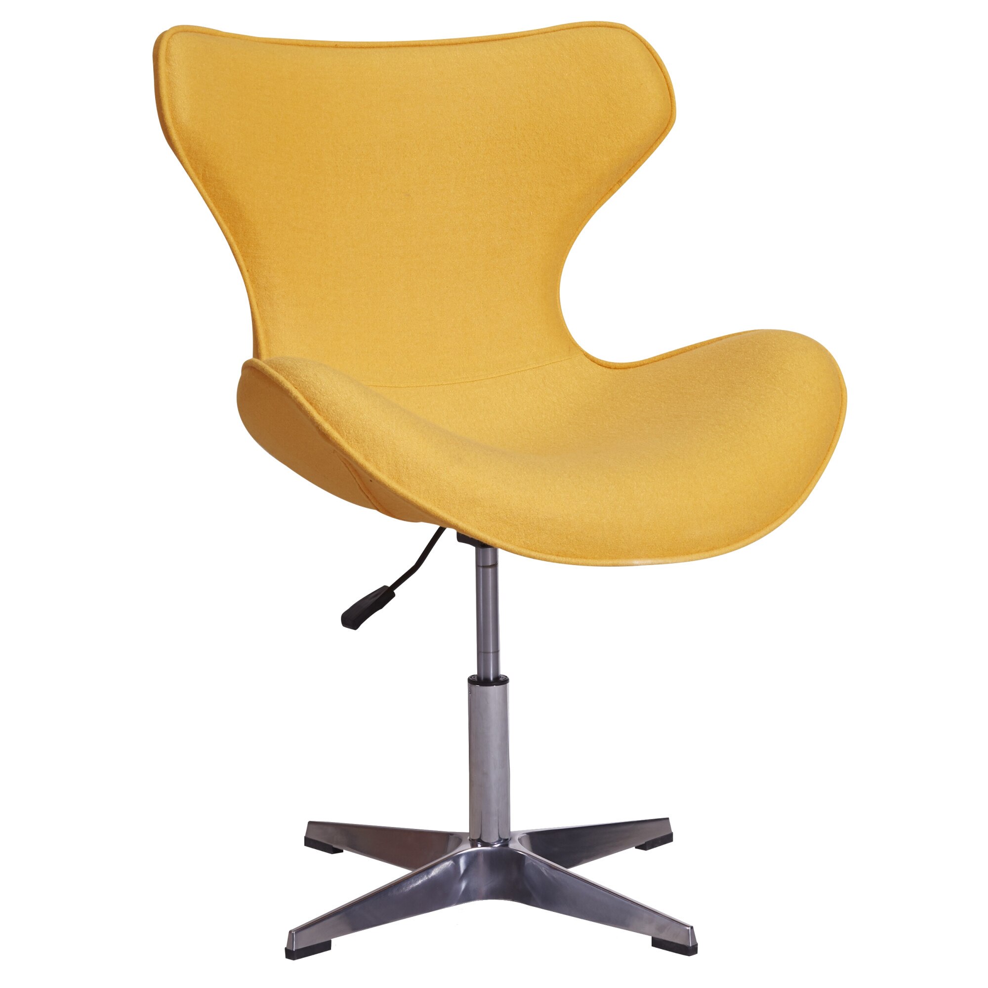 Fotoliu Dove galben, Unic Spot RO, galben, 73x72x90.5-106.5 cm