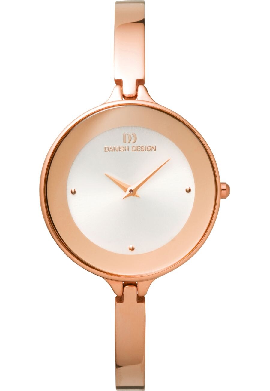 Ceas de dama Danish Design IV67Q747, Analog, Otel inoxidabil, 3 ATM, Auriu