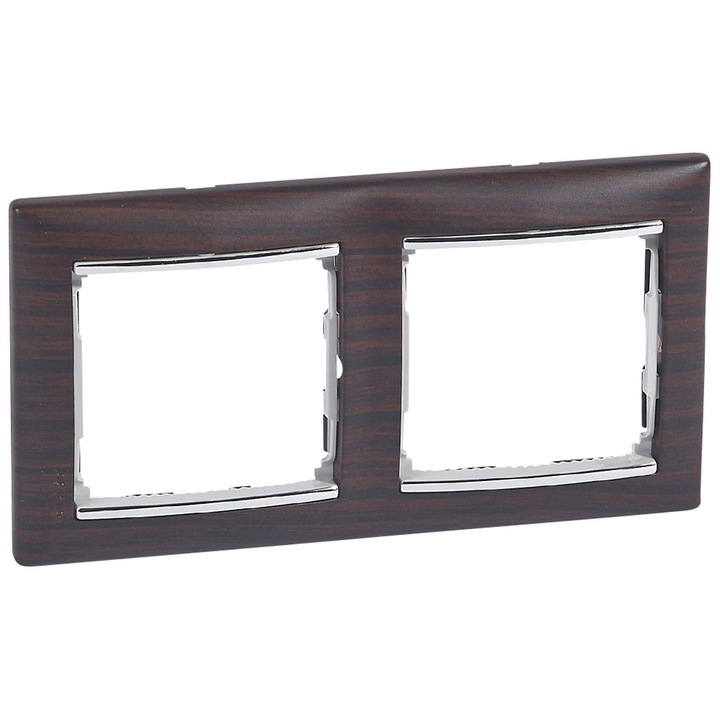 Рамка Valena Wenge decor, Хоризонтална 2, Сребрист