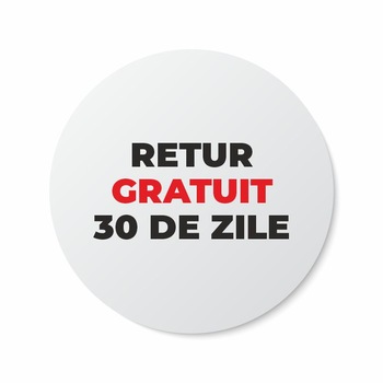 Etichete adezive, Retur Gratuit, 100 buc, PVC, 10x10 cm Etichete adezive, Retur Gratuit, 100 buc, PVC, 10x10 cm