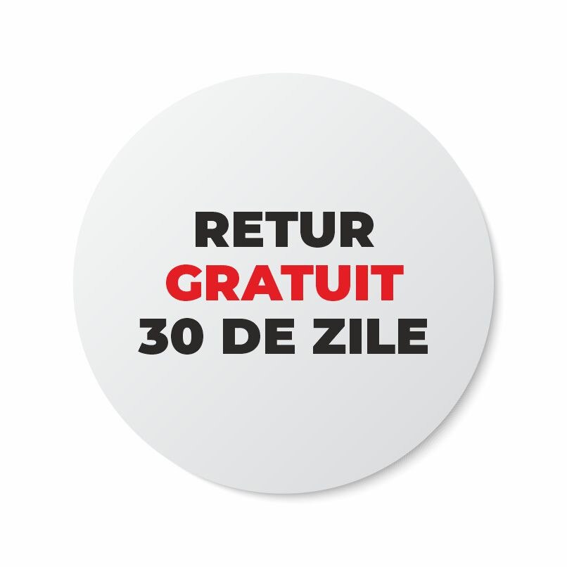 Etichete adezive, Retur Gratuit, 100 buc, PVC, 20x20 cm
