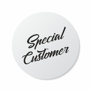 Etichete adezive, Special Customer, 100 buc, PVC, 15x15 cm Etichete adezive, Special Customer, 100 buc, PVC, 15x15 cm