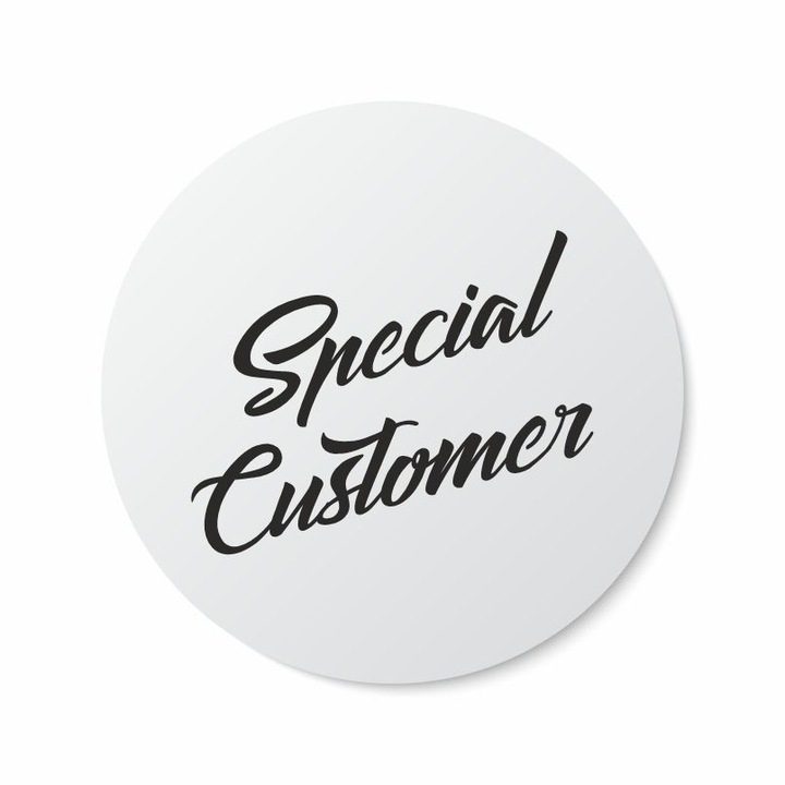 Etichete adezive, Special Customer, 100 buc, PVC, 3x3 cm