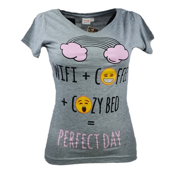 Tricou pentru fete E Plus M 187849, Gri 51622 Tricou pentru fete E Plus M 187849, Gri 51622