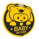 Indicator Baby in car, pvc rigid cu ventuza, 20x19.5cm