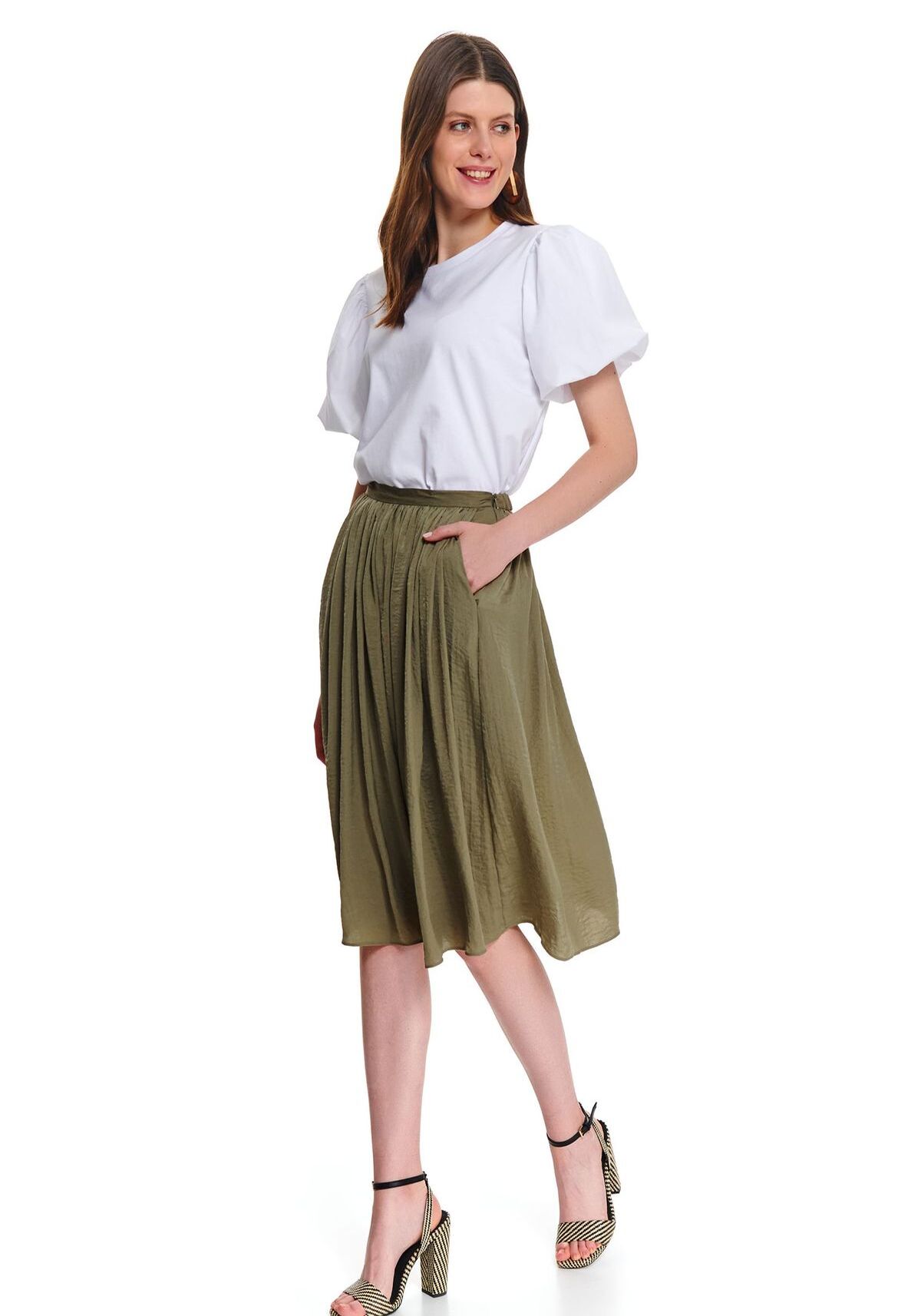 Fusta pentru femei, TOP SECRET, SSD1473, Verde