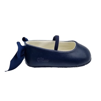 Balerini pentru fete, Chicco, din piele, albastru, 16 EU Balerini pentru fete, Chicco, din piele, albastru, 16 EU