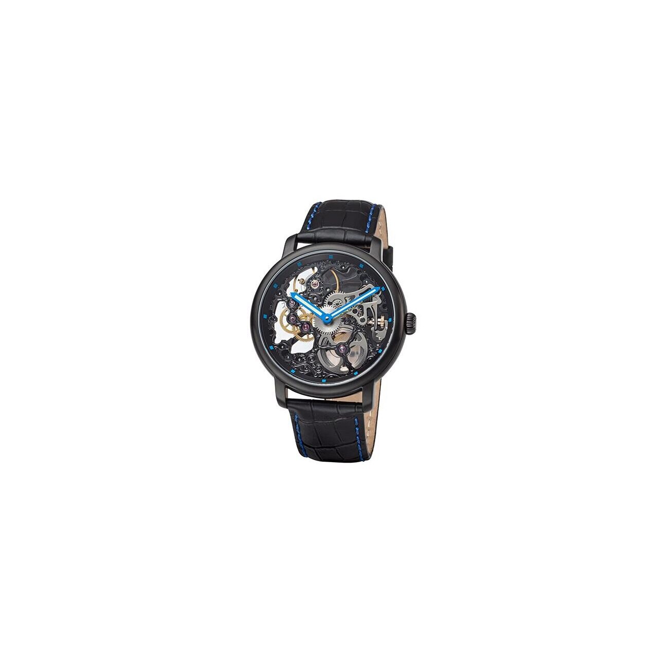 Ceas barbatesc Regent GM-2112, Mecanic, 45mm, 5ATM, Negru