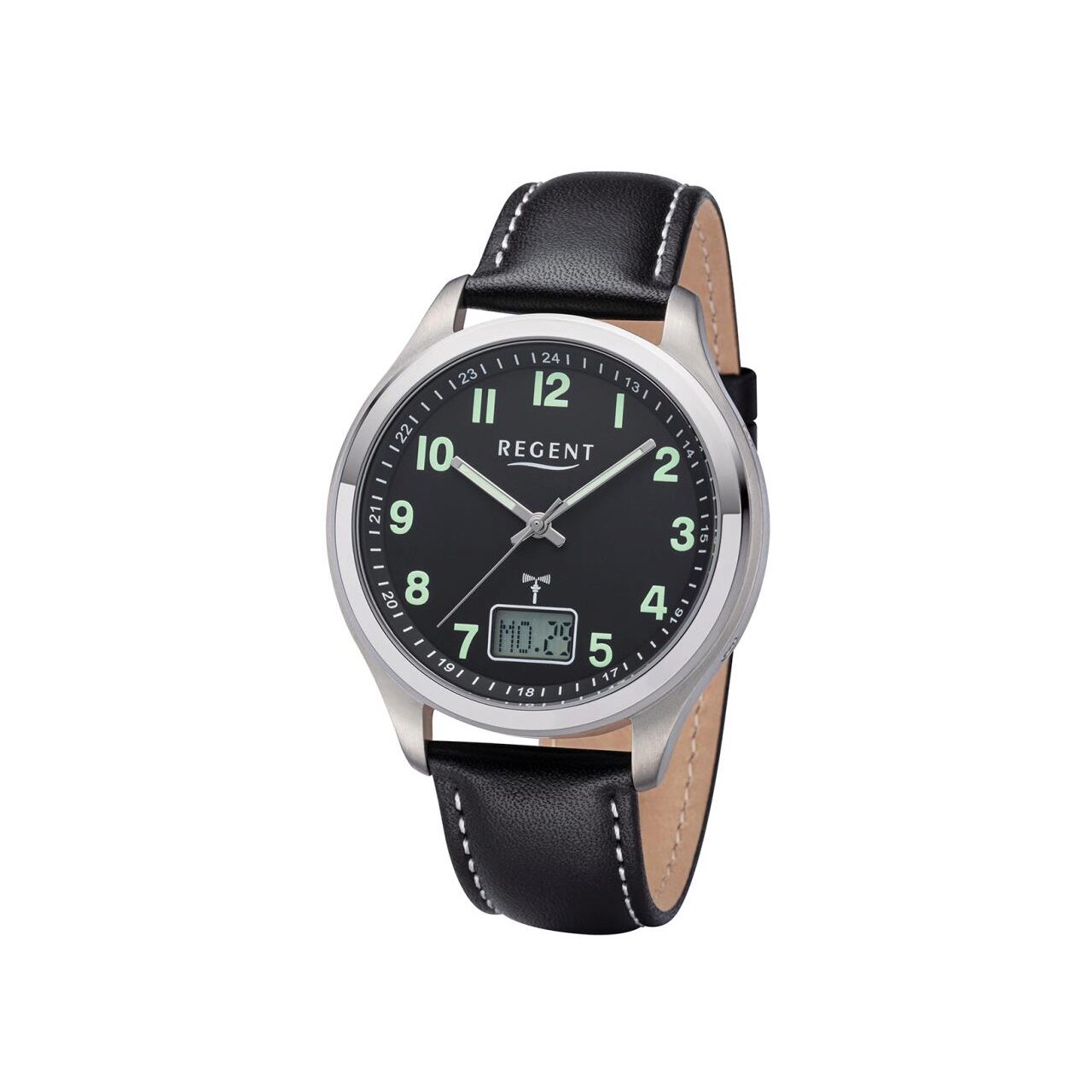 Ceas barbatesc Regent 1501562, Quartz, 42mm, 5ATM, Gri
