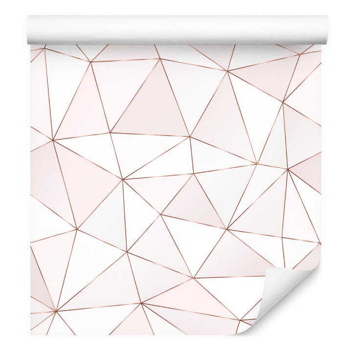 Tapet desen geometric modern Vlies 53cm x 10m Design, Creative decor, Dormitor, Bucatarie, Usor de curatat