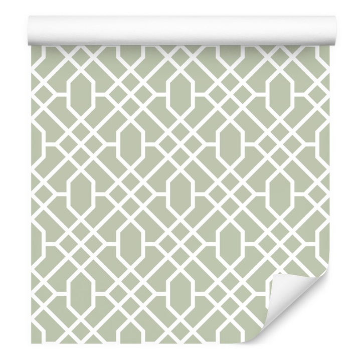 Tapet ornamente geometrice Vlies 53cm x 10m Minimalist, Bucatarie, Living, Creative decor, Design modern, Usor de curatat