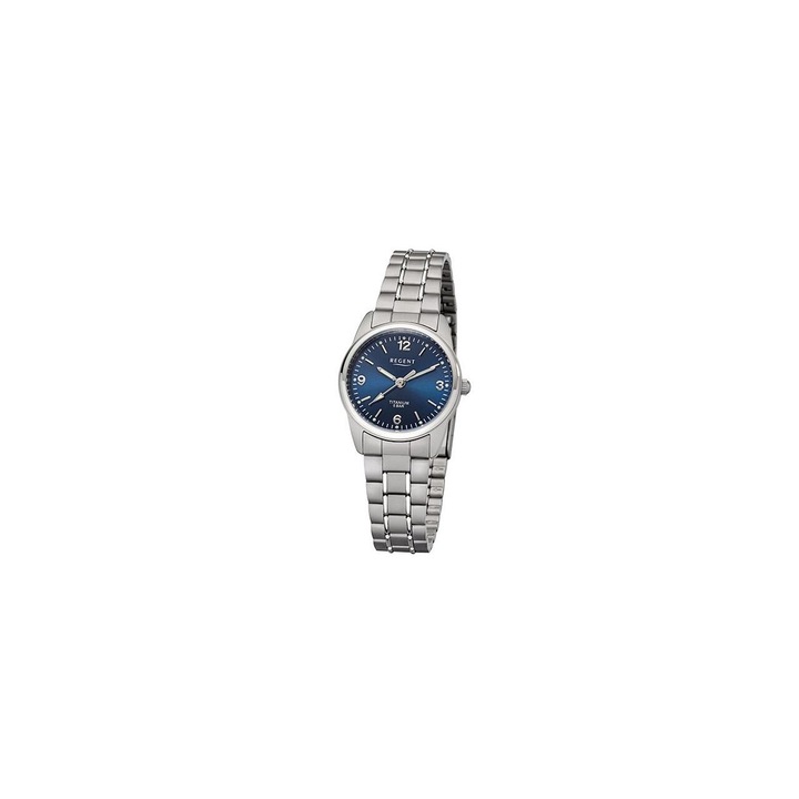 Ceas de dama Regent F-1342, Quartz, 27mm, 5ATM, Gri