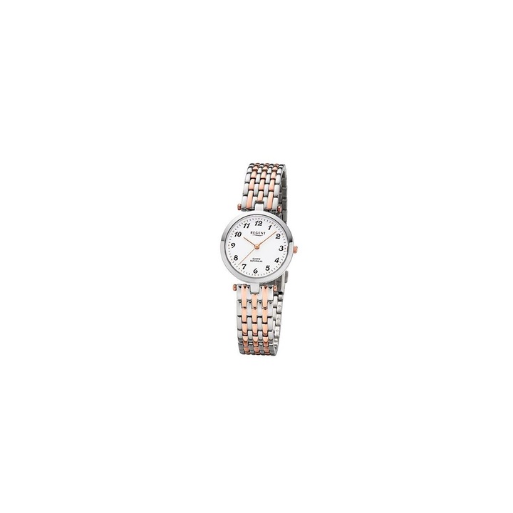 Ceas de dama Regent F-1324, Quartz, 28mm, 5ATM, Argintiu
