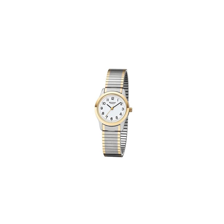 Ceas de dama Regent 2247484, Quartz, 27mm, 3ATM, Argintiu
