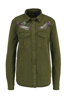 Sacou dama Guess Zielony, Ulei Verde, XS EU Sacou dama Guess Zielony, Ulei Verde, XS EU