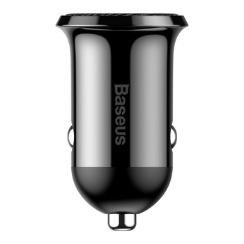 Incarcator Auto Baseus, Grain Pro, 2 x USB 4.8 A, Negru Incarcator Auto Baseus, Grain Pro, 2 x USB 4.8 A, Negru