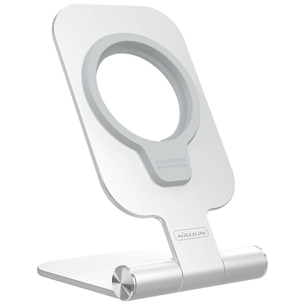 Suport pliabil Maglock Stand Nillkin pentru incarcatoare MagSafe, Argintiu