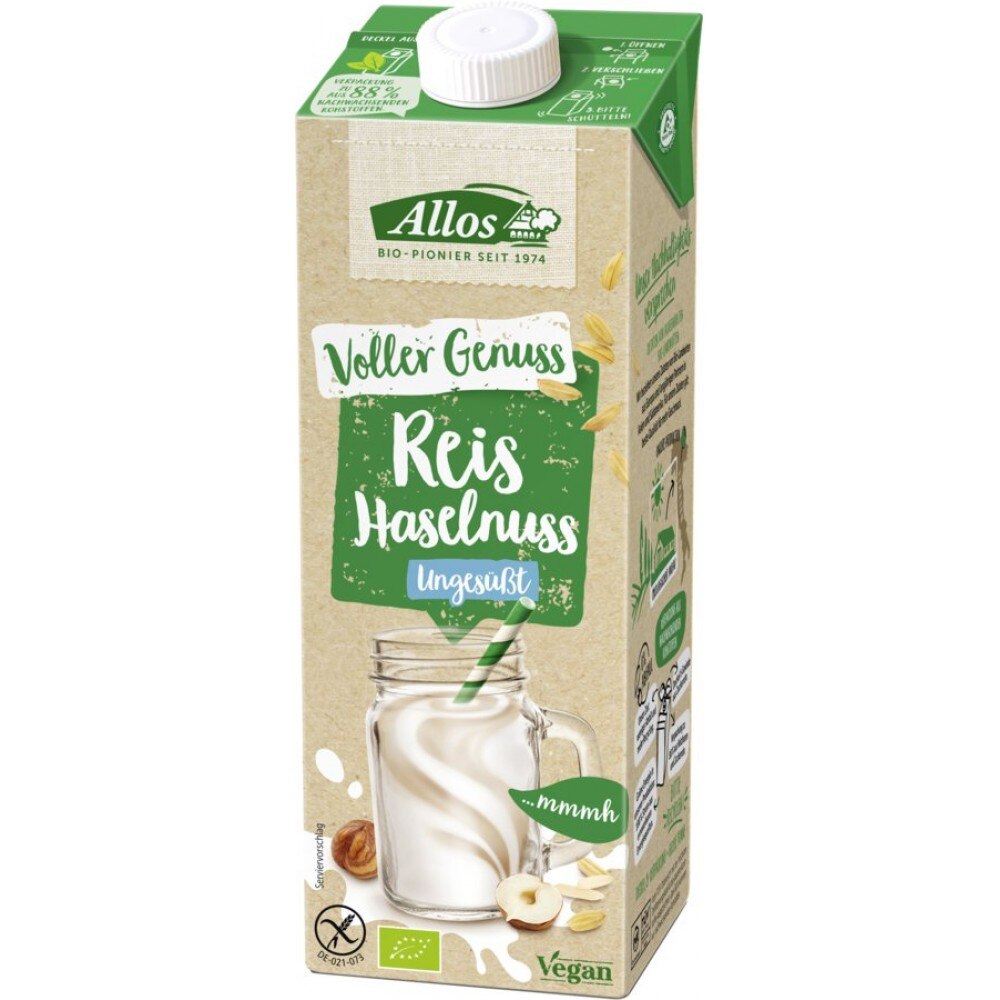 Bautura bio cu orez si alune fara gluten 1000g