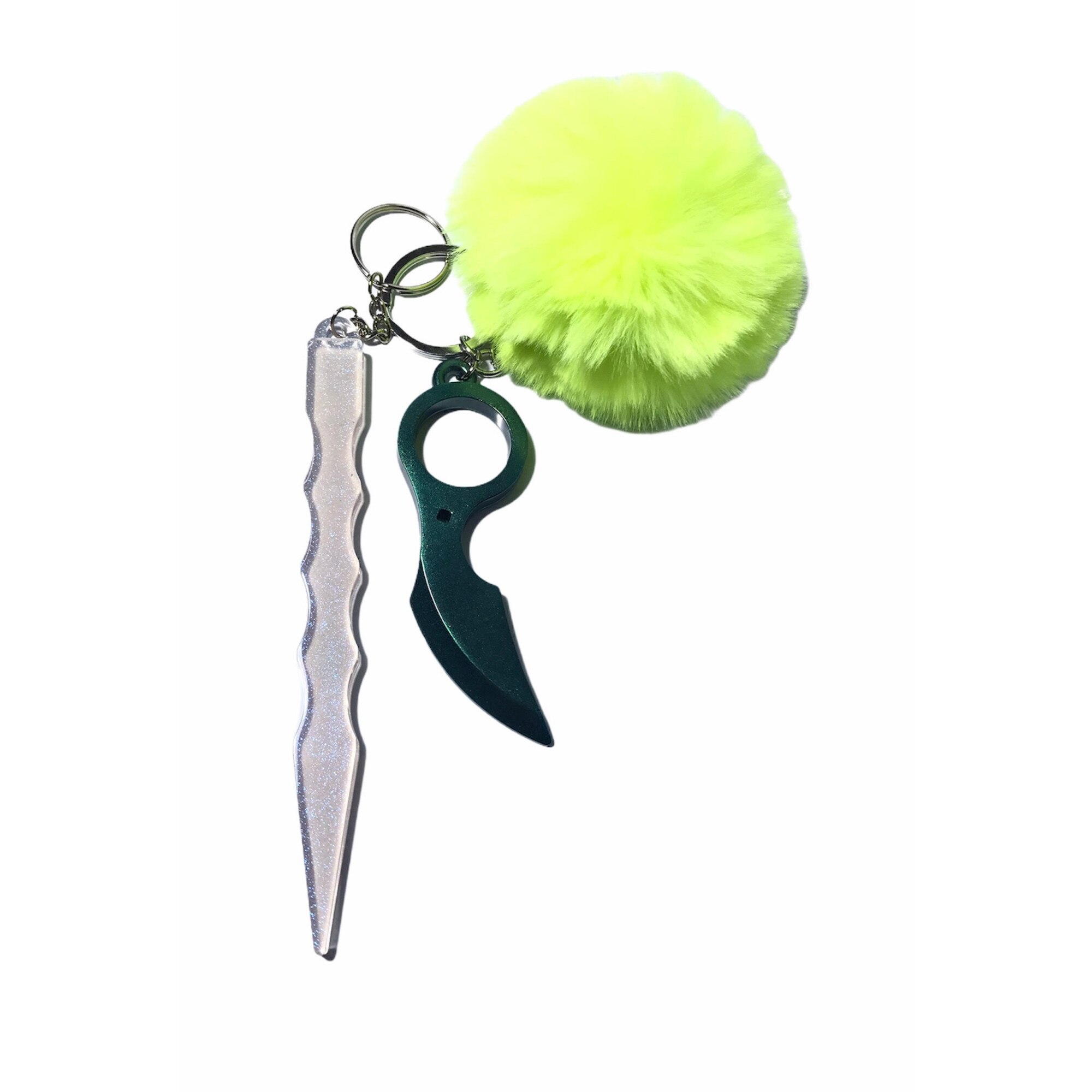 Breloc Gentelo London Handmade din rasina epoxidica verde, 18 cm