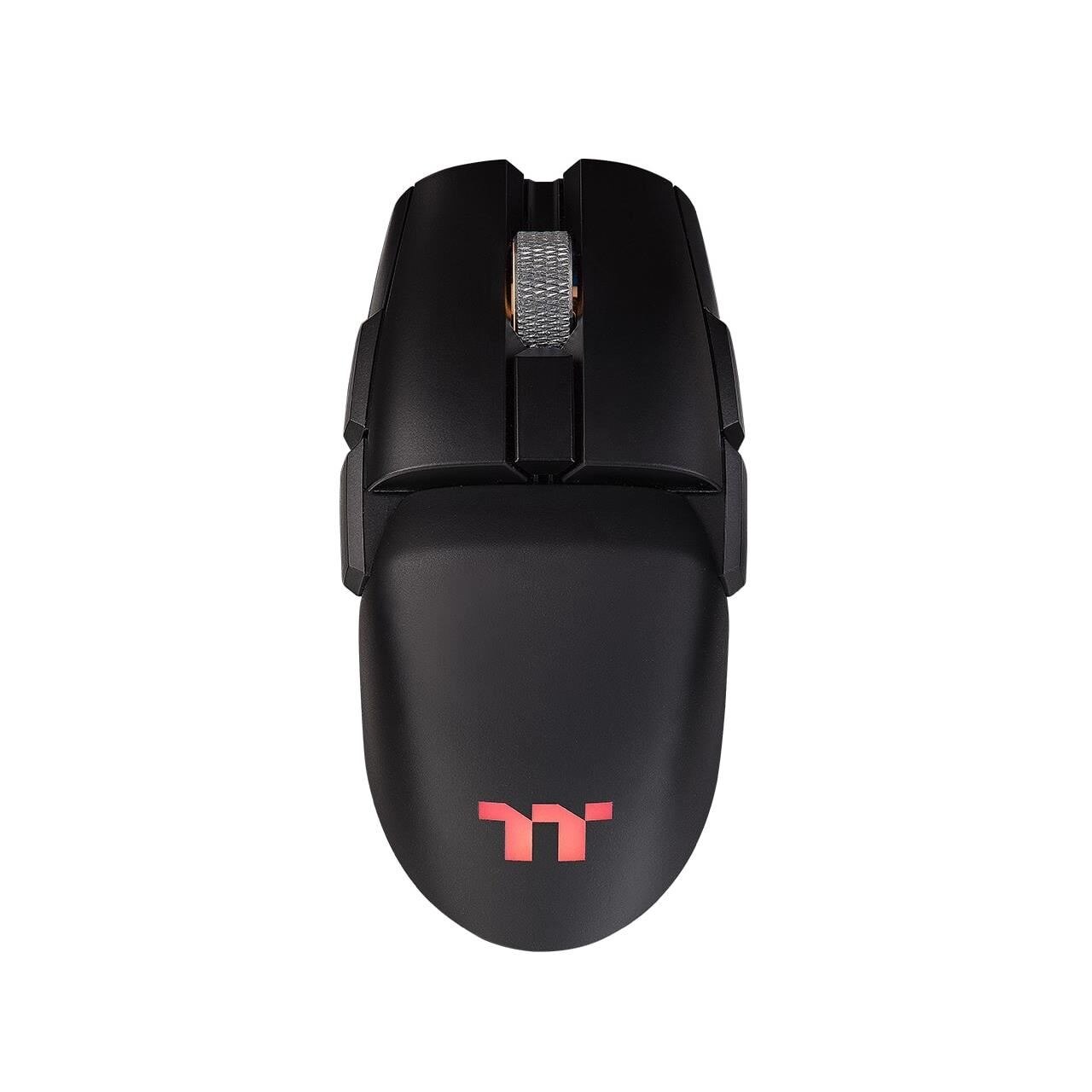 Mouse gaming wireless si bluetooth Tt eSPORTS Argent M5 iluminare RGB negru
