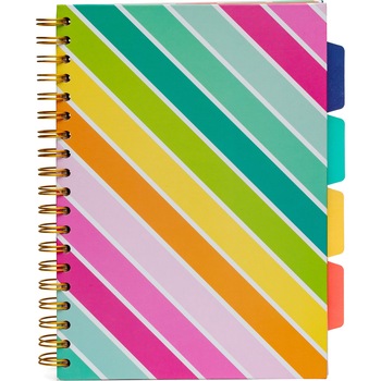Caiet cu spirala si separatoare Pukka Pads Colour Wash, format B5, 200 pagini, dictando, microperforatii, curcubeu Caiet cu spirala si separatoare Pukka Pads Colour Wash, format B5, 200 pagini, dictando, microperforatii, curcubeu