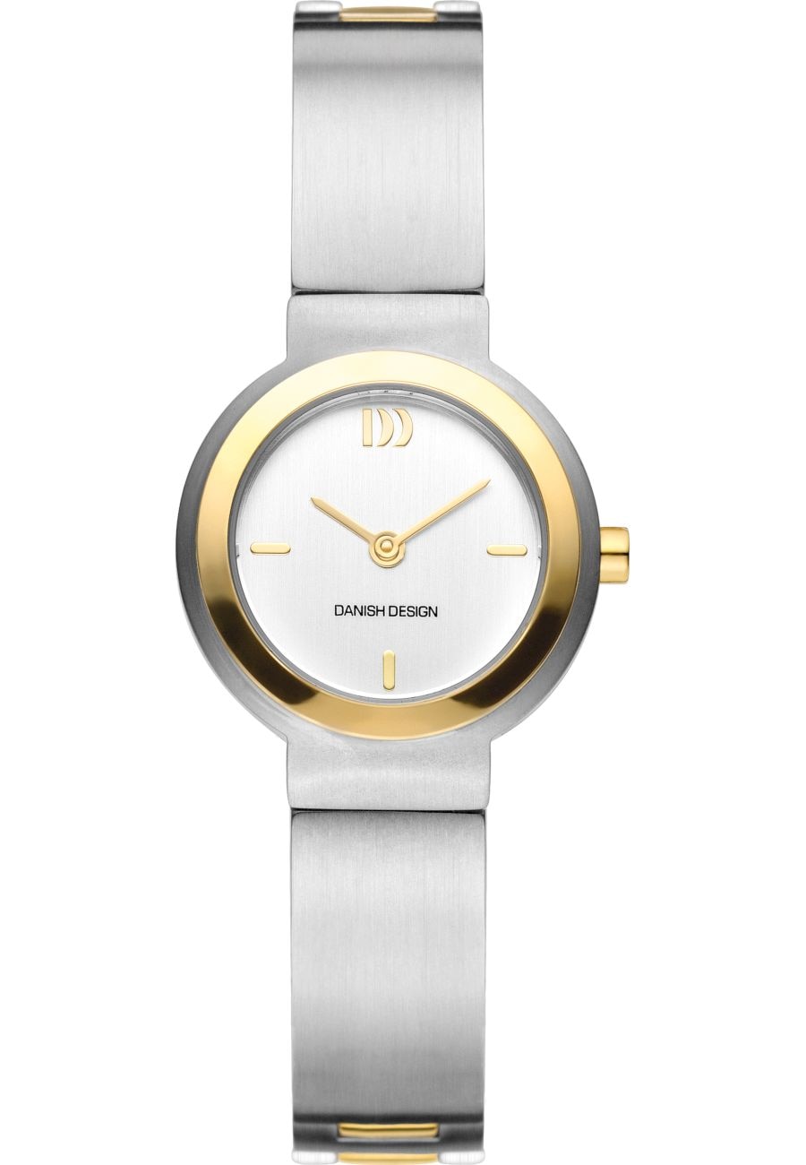 Ceas unisex Danish Design IV65Q1145, Analog, 3 ATM, Argintiu/Auriu