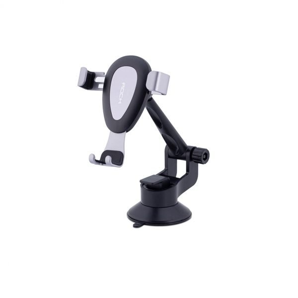 Suport auto pentru telefon, Rock Space, Rock Gravity Mount, Universal, Plastic/Cauciuc, Gri/Negru