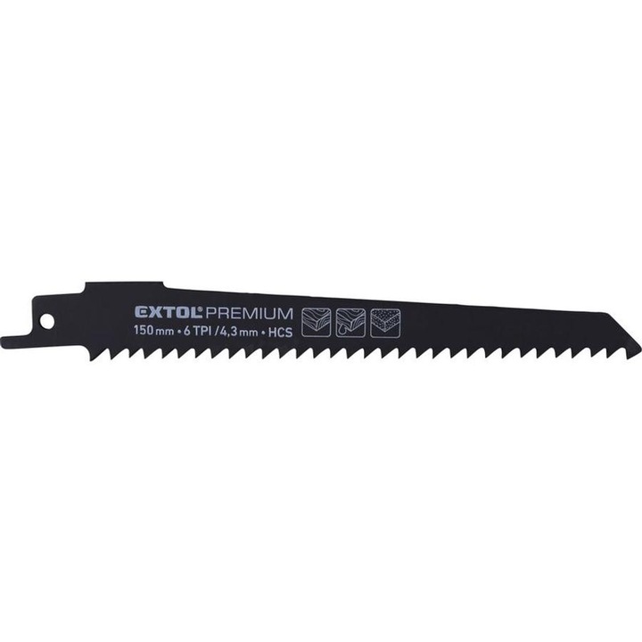 Extol orrfűrészlap 150 x19 x 1,2 mm 6T 3 db Bosch befogás