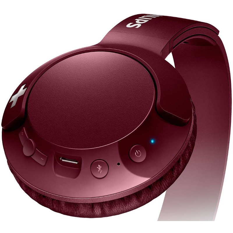 Безжични слушалки Philips, микрофон, функция за сгъване, меки ...