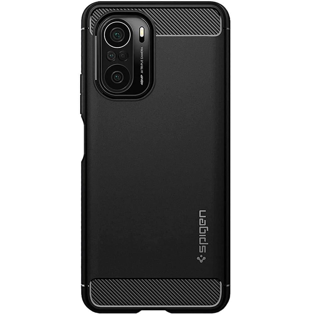 Husa Antisoc Spigen Rugged Armor pentru Xiaomi Mi 11i / Poco F3, Negru Mat