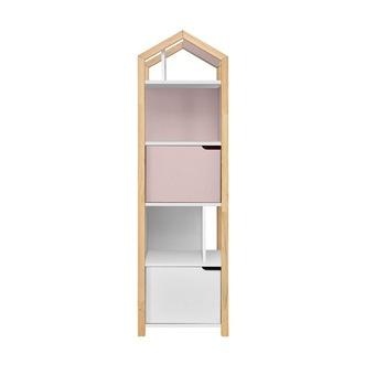 Biblioteca copii Joey flamingo, Bellamy, lemn de pin, neasamblat, 46 x 37 x 160 cm Biblioteca copii Joey flamingo, Bellamy, lemn de pin, neasamblat, 46 x 37 x 160 cm