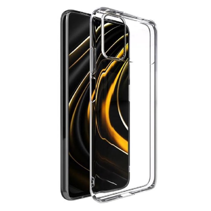 Силиконов кейс MBX 1.8-2mm, За Xiaomi Redmi 9T/Note 9 4G/Poco M3, Прозрачен