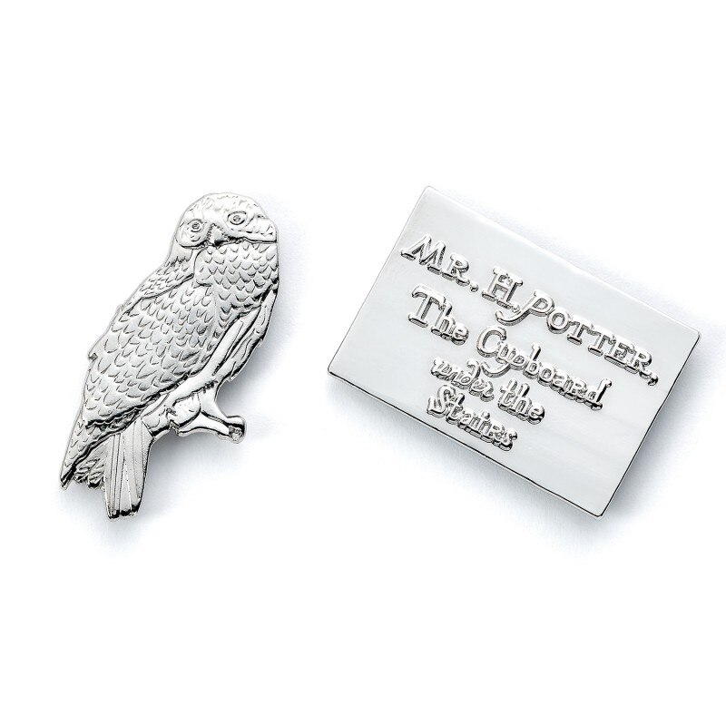 Set 2 Insigne Harry Potter - Hedwig and Letter , 2 cm, Multicolor