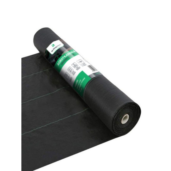 Folie Agrotextil, Antiburuieni, Filtru UV, Latime 1.6x50m, 70g