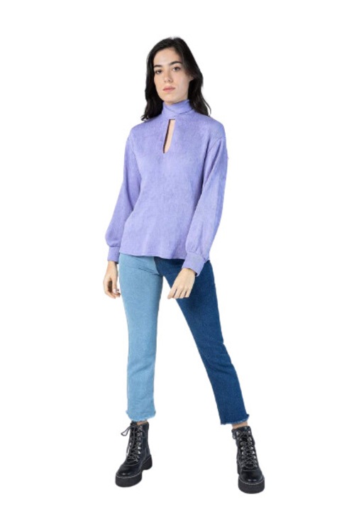 Bluza pe gat Laagam, Albastru, Albastru